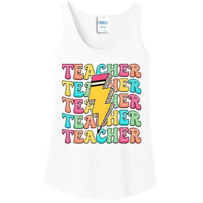 Teacher Last Day Of School Ladies Essential Tank