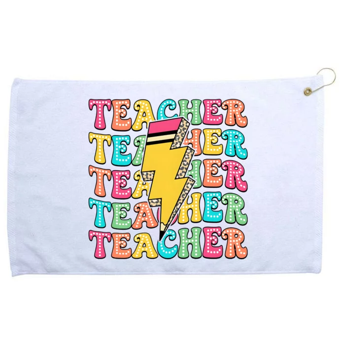 Teacher Last Day Of School Grommeted Golf Towel