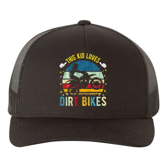 This Loves Dirt Bikes Motocross Dirt Bike Yupoong Adult 5-Panel Trucker Hat