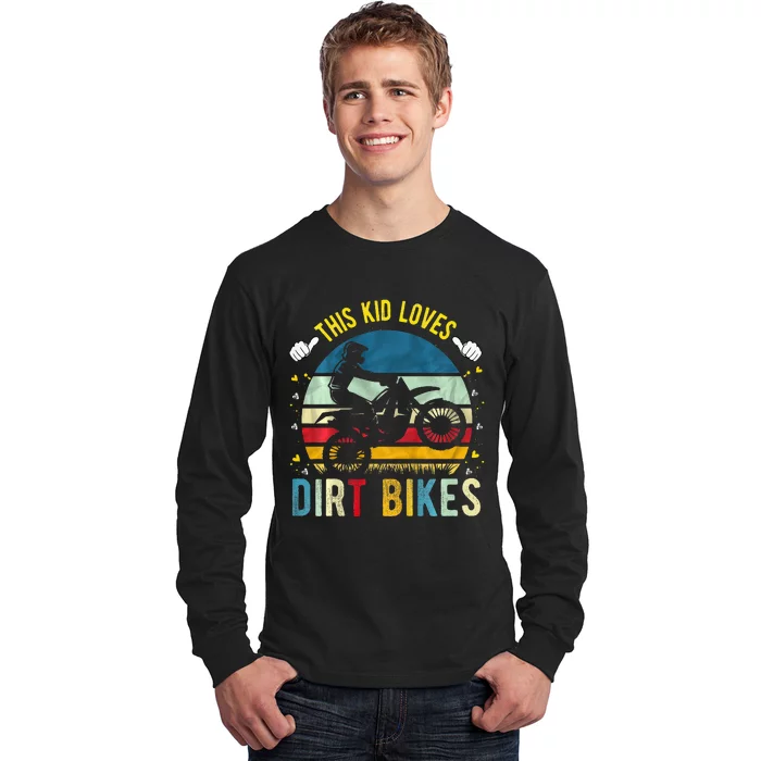 This Loves Dirt Bikes Motocross Dirt Bike Long Sleeve Shirt