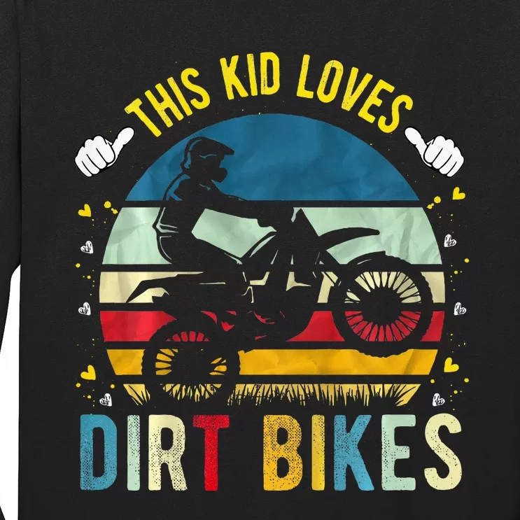 This Loves Dirt Bikes Motocross Dirt Bike Long Sleeve Shirt