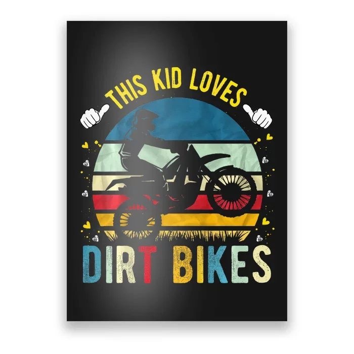 This Loves Dirt Bikes Motocross Dirt Bike Poster