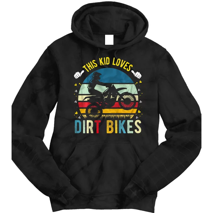 This Loves Dirt Bikes Motocross Dirt Bike Tie Dye Hoodie