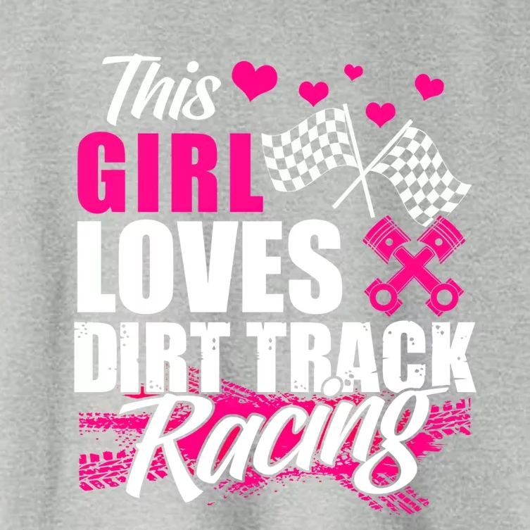 This Loves Dirt Track Racing Cute Gift Racer Lover Funny Gift Women's Crop Top Tee