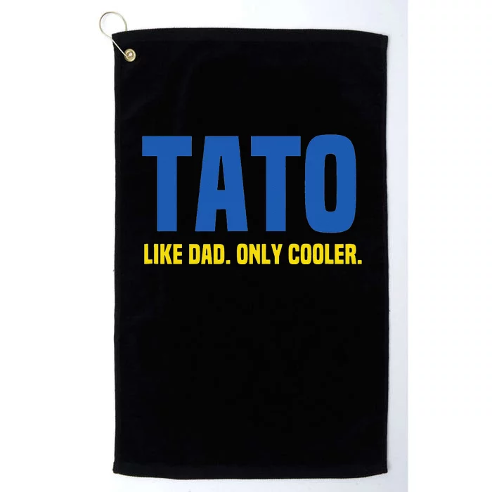 Tato Like Dad Only Cooler. Ukrainian Dad Platinum Collection Golf Towel