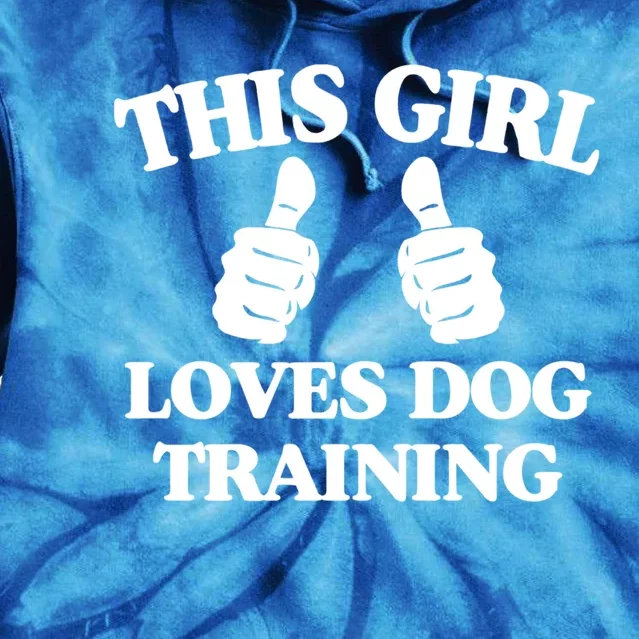 This Loves Dog Training Funny Service Dog Trainer Gift Funny Gift Tie Dye Hoodie