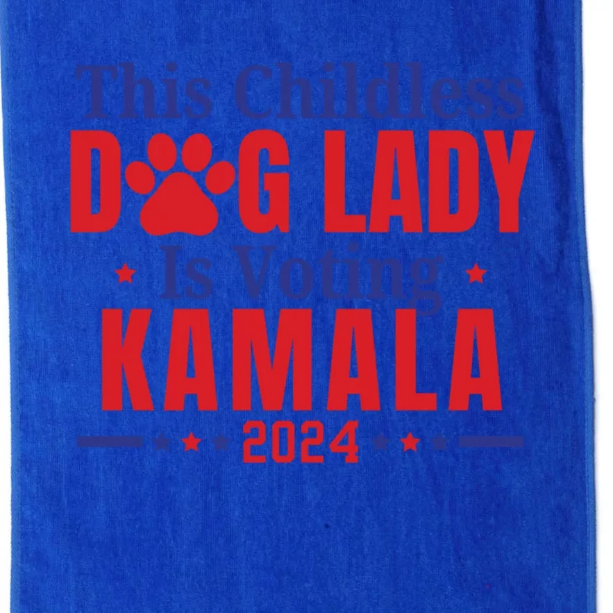 This Less Dog Lady Is Voting Kamala For President 2024 Gift Platinum Collection Golf Towel