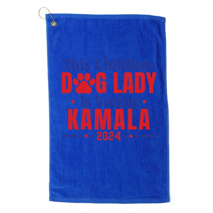 This Less Dog Lady Is Voting Kamala For President 2024 Gift Platinum Collection Golf Towel