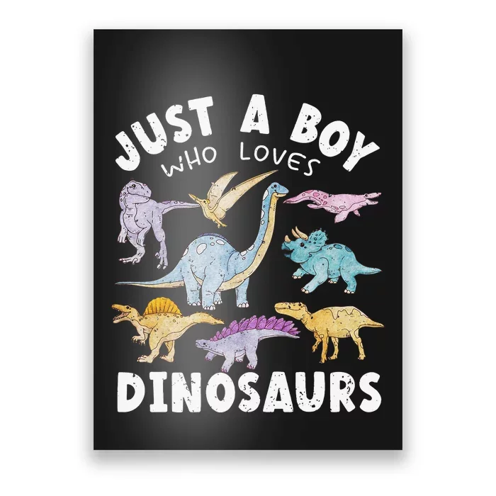 This Loves Dinos Funny Dinosaur Lover Gift Poster