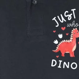 This Loves Dinos Funny Dinosaur Lover Gift Softstyle Adult Sport Polo