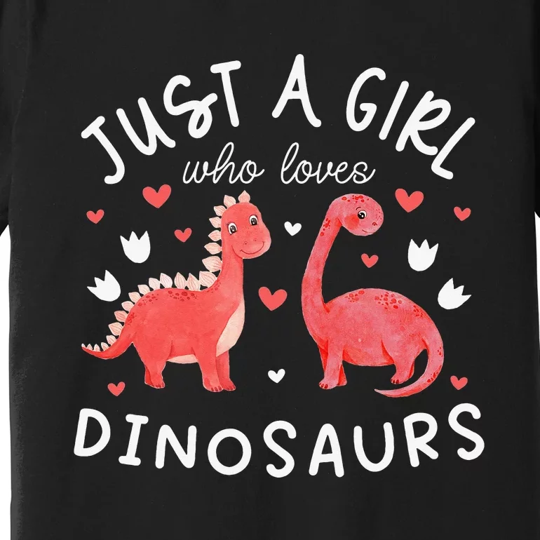 This Loves Dinos Funny Dinosaur Lover Gift Premium T-Shirt