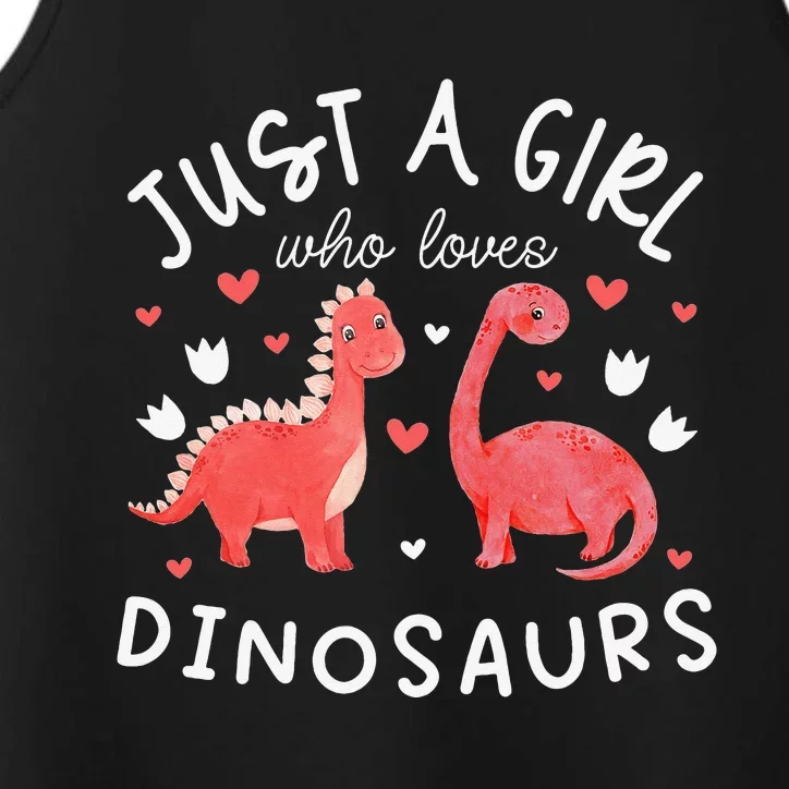 This Loves Dinos Funny Dinosaur Lover Gift Performance Tank