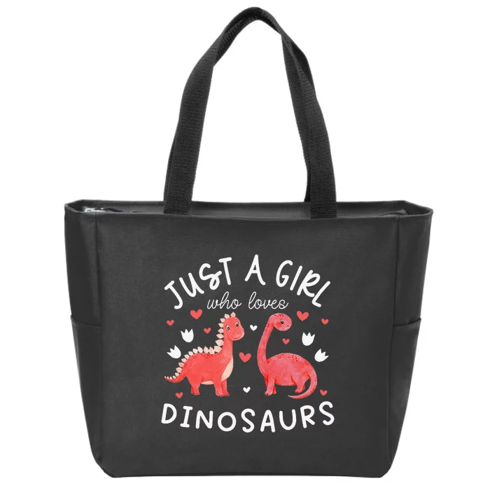 This Loves Dinos Funny Dinosaur Lover Gift Zip Tote Bag