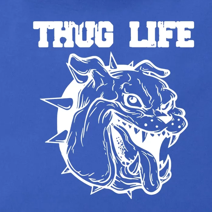 Thug Life Dog Zip Tote Bag