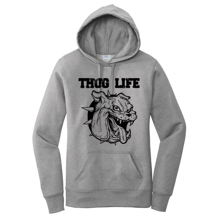 Thug Life Dog Women's Pullover Hoodie