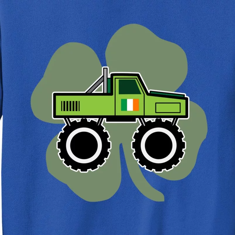 Truck Lover Driver St Patricks Day Green Graphic Gift Tall Sweatshirt