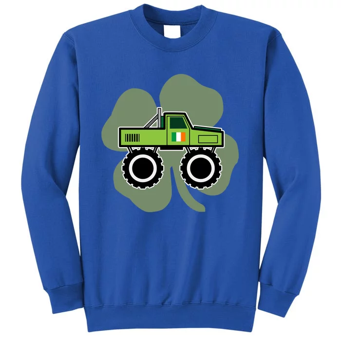 Truck Lover Driver St Patricks Day Green Graphic Gift Tall Sweatshirt