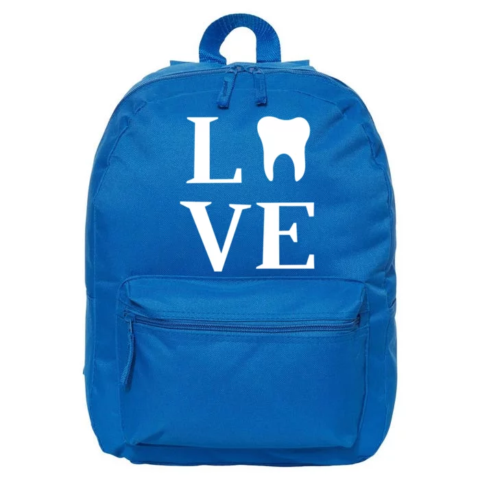 Tooth Love Dentist Dental Assistant Dental Hygienist Gift 16 in Basic Backpack