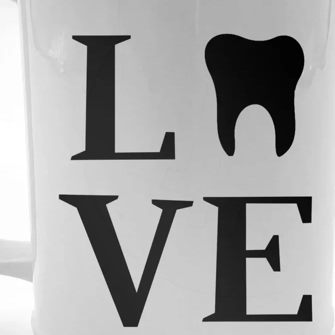 Tooth Love Dentist Dental Assistant Dental Hygienist Gift Front & Back Beer Stein