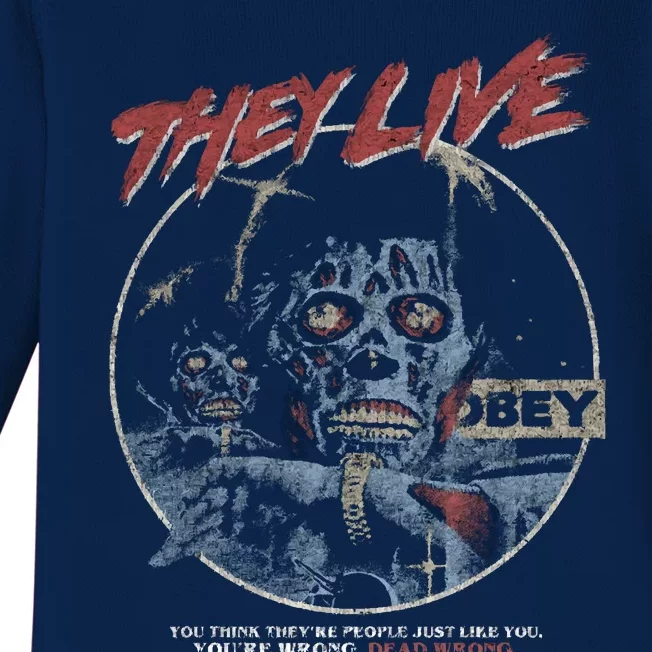 They Live (Distressed)John Carpenter Horror Baby Long Sleeve Bodysuit