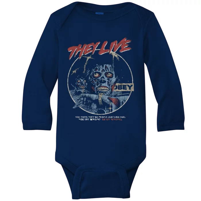 They Live (Distressed)John Carpenter Horror Baby Long Sleeve Bodysuit