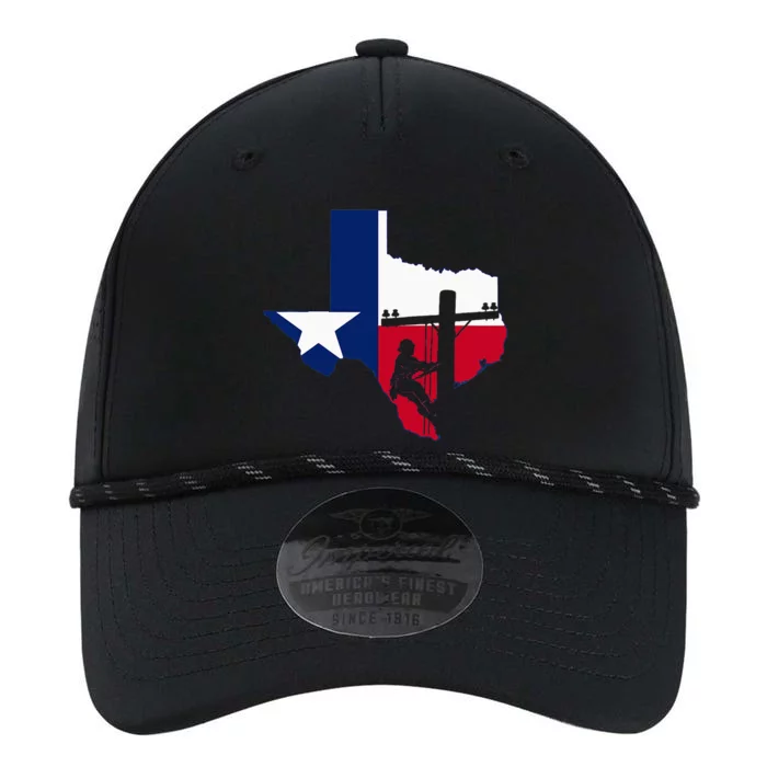 Texas Lineman Electrician Gift Tx Lone Star State Flag Performance The Dyno Cap