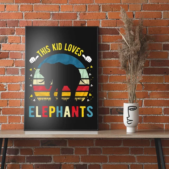 This Loves Elephants And Elephant Gift Poster