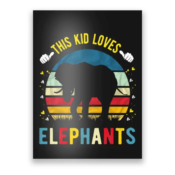 This Loves Elephants And Elephant Gift Poster