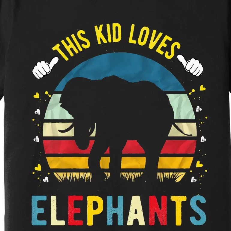 This Loves Elephants And Elephant Gift Premium T-Shirt