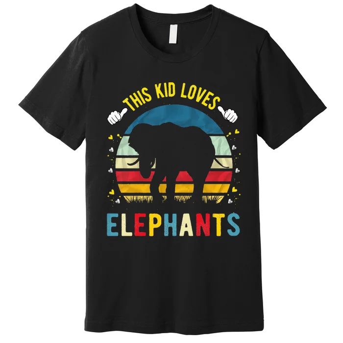 This Loves Elephants And Elephant Gift Premium T-Shirt