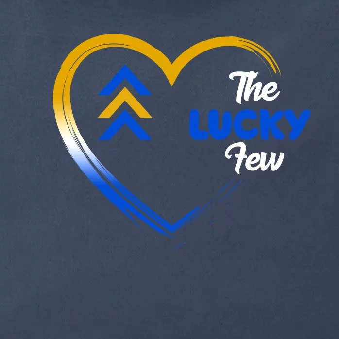 The Lucky Few Down Syndrome Awareness Heart Zip Tote Bag