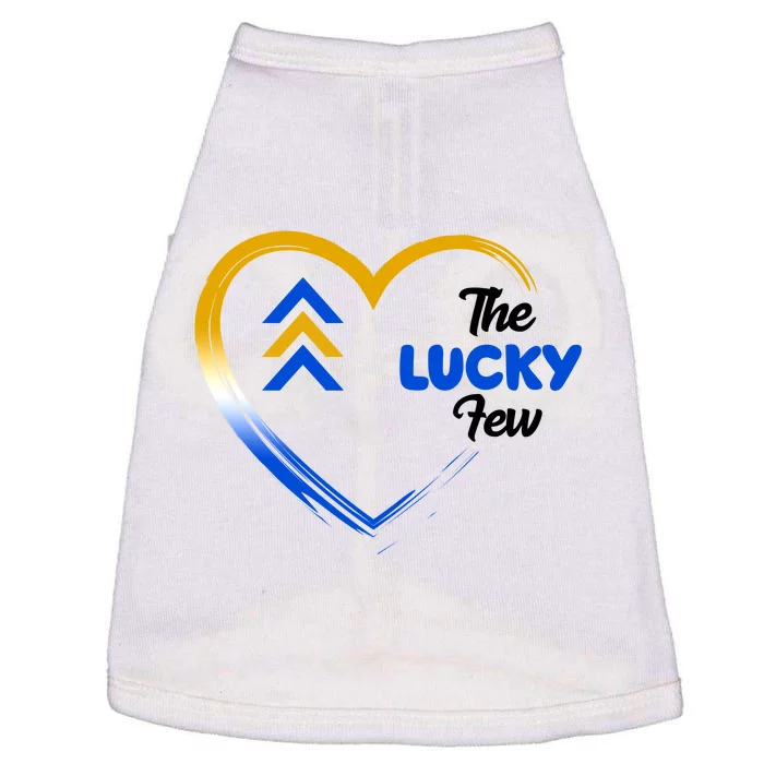 The Lucky Few Down Syndrome Awareness Heart Doggie Tank