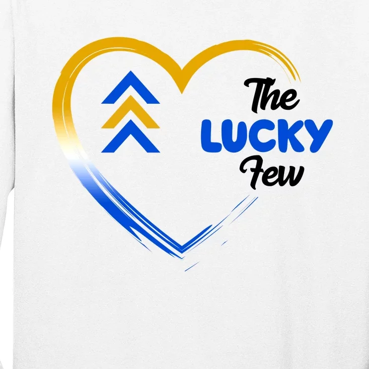 The Lucky Few Down Syndrome Awareness Heart Long Sleeve Shirt