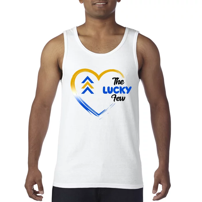 The Lucky Few Down Syndrome Awareness Heart Tank Top