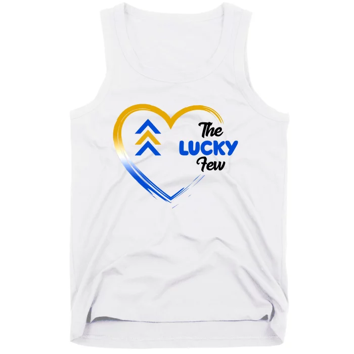 The Lucky Few Down Syndrome Awareness Heart Tank Top