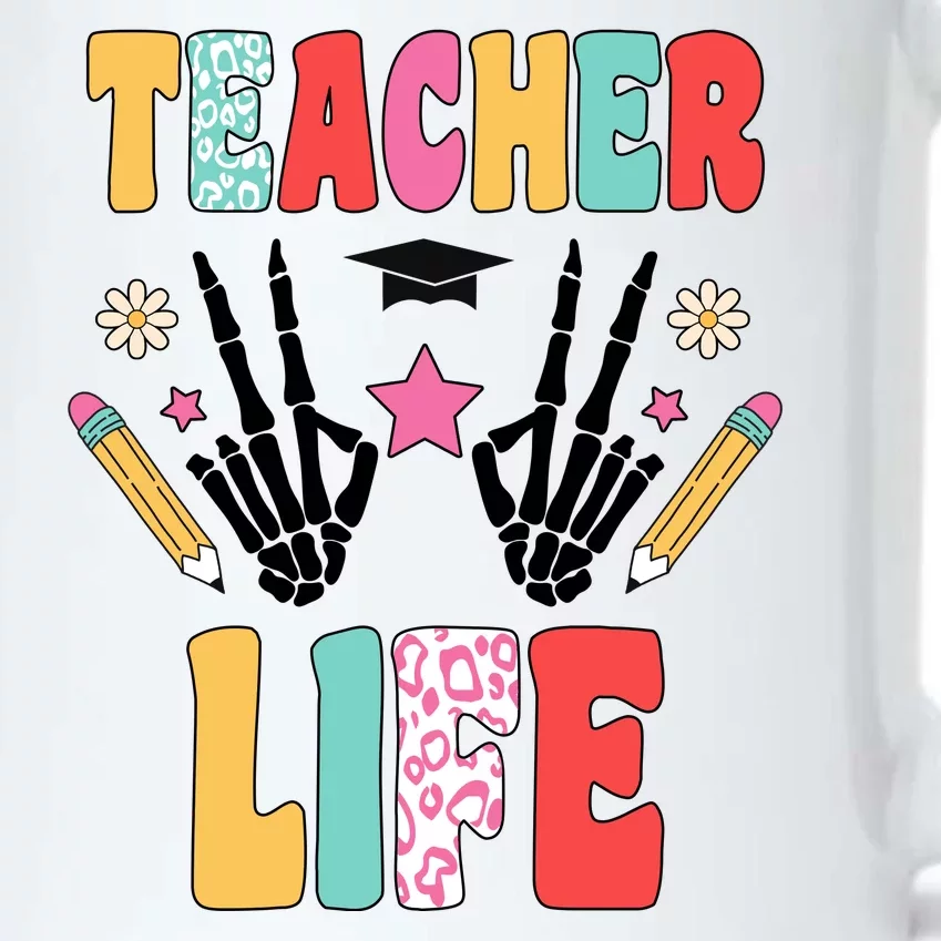 Teacher Life Fun School Black Color Changing Mug