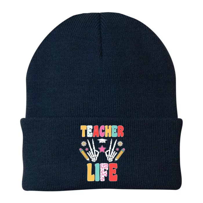 Teacher Life Fun School Knit Cap Winter Beanie