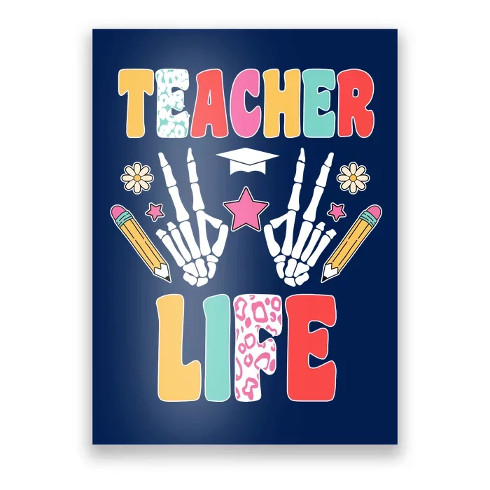 Teacher Life Fun School Poster