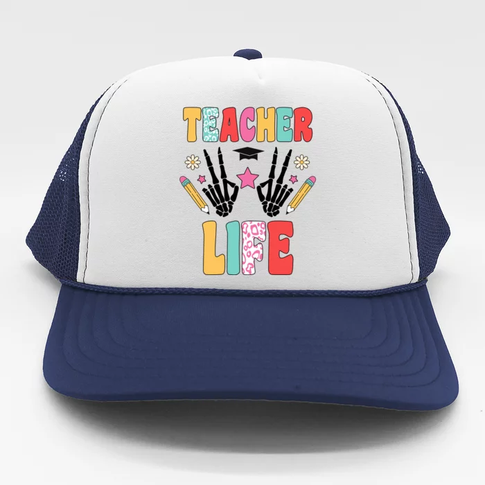 Teacher Life Fun School Trucker Hat