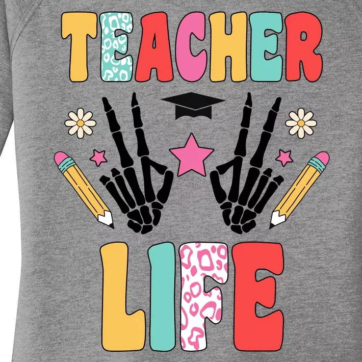 Teacher Life Fun School Women's Perfect Tri Tunic Long Sleeve Shirt