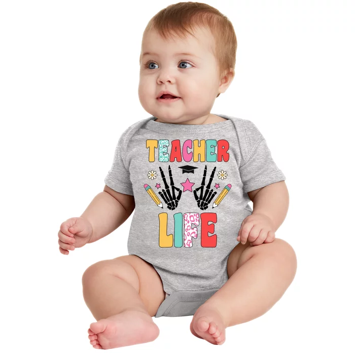 Teacher Life Fun School Baby Bodysuit