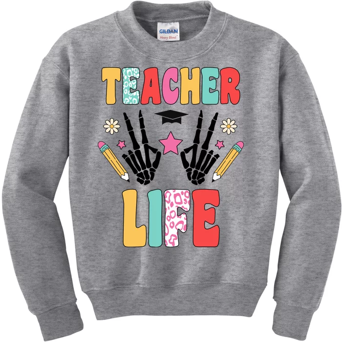 Teacher Life Fun School Kids Sweatshirt