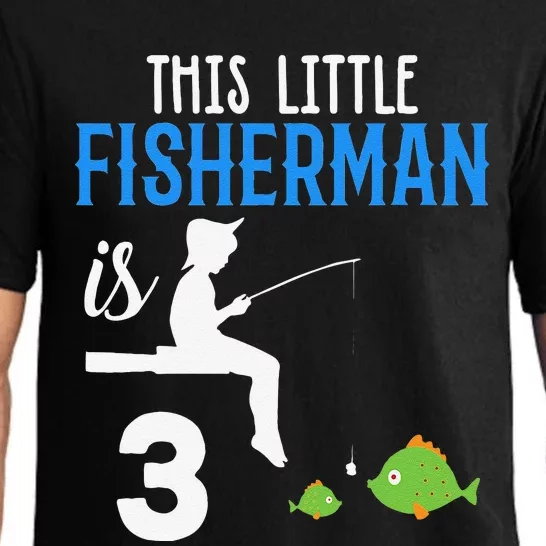 This Little Fisherman Is 3 Rd Cute Birthday Gift Pajama Set