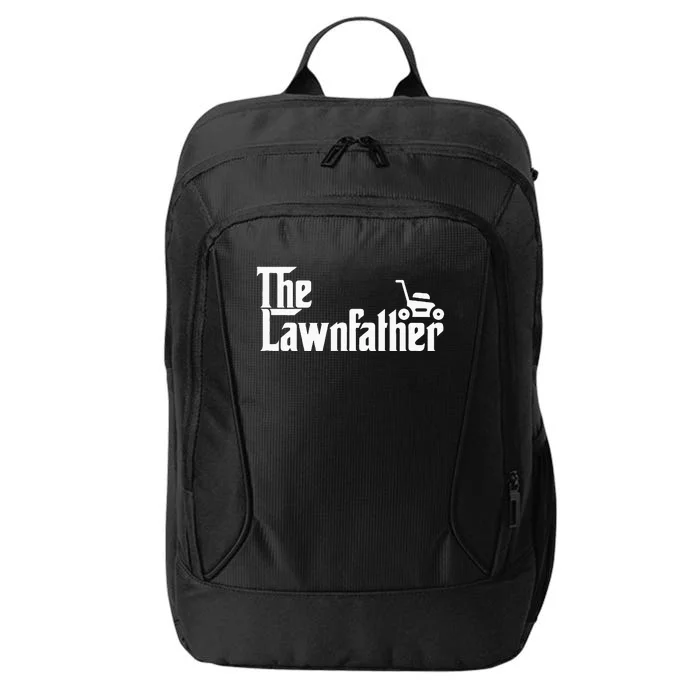 The Lawn Father Funny Lawn Mower Dad Gift City Backpack