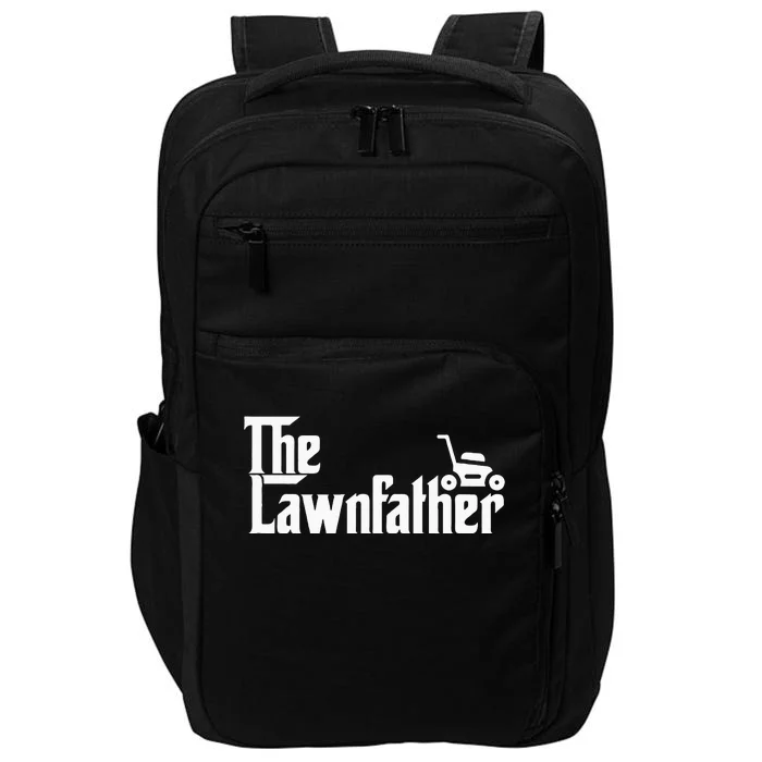 The Lawn Father Funny Lawn Mower Dad Gift Impact Tech Backpack