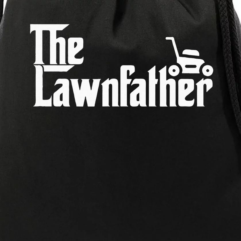 The Lawn Father Funny Lawn Mower Dad Gift Drawstring Bag