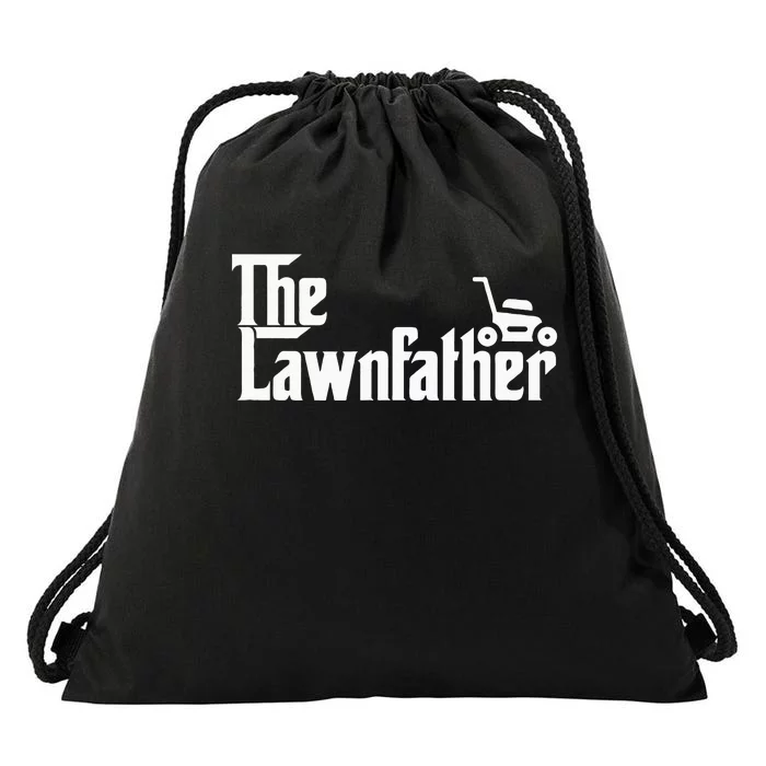 The Lawn Father Funny Lawn Mower Dad Gift Drawstring Bag