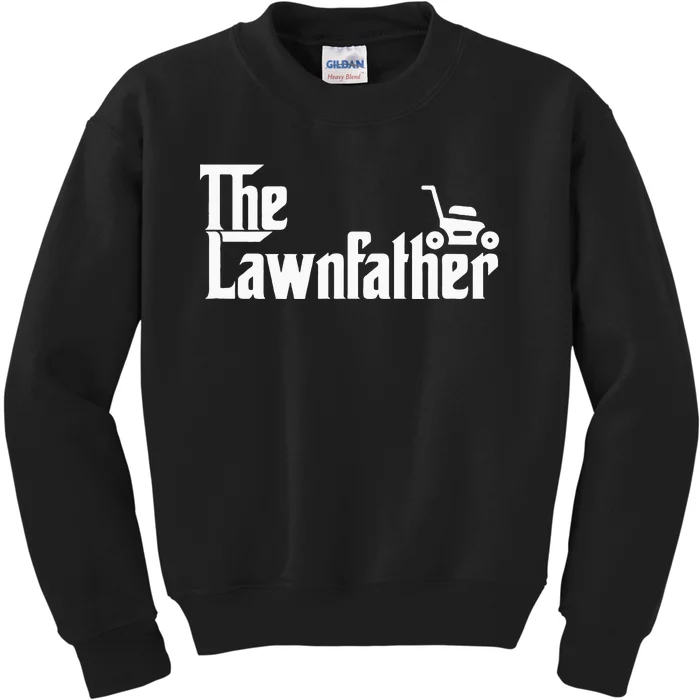 The Lawn Father Funny Lawn Mower Dad Gift Kids Sweatshirt