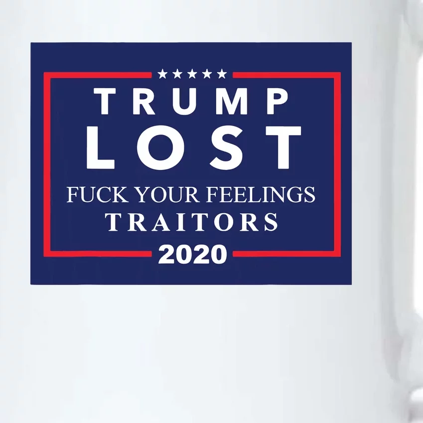 Trump Lost F Your Feelings Black Color Changing Mug