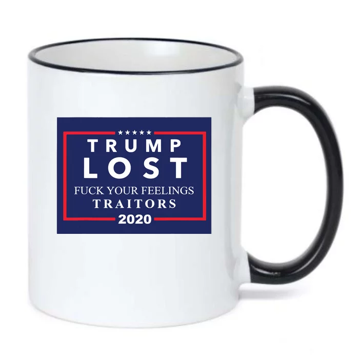 Trump Lost F Your Feelings Black Color Changing Mug